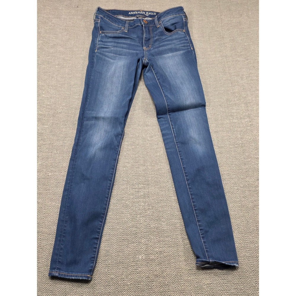 American Eagle Outfitter Women Super Stretch Jegging Jeans Dark Wash Size 8 Long